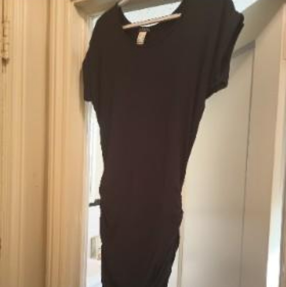 Black ruched dress by Venus size small